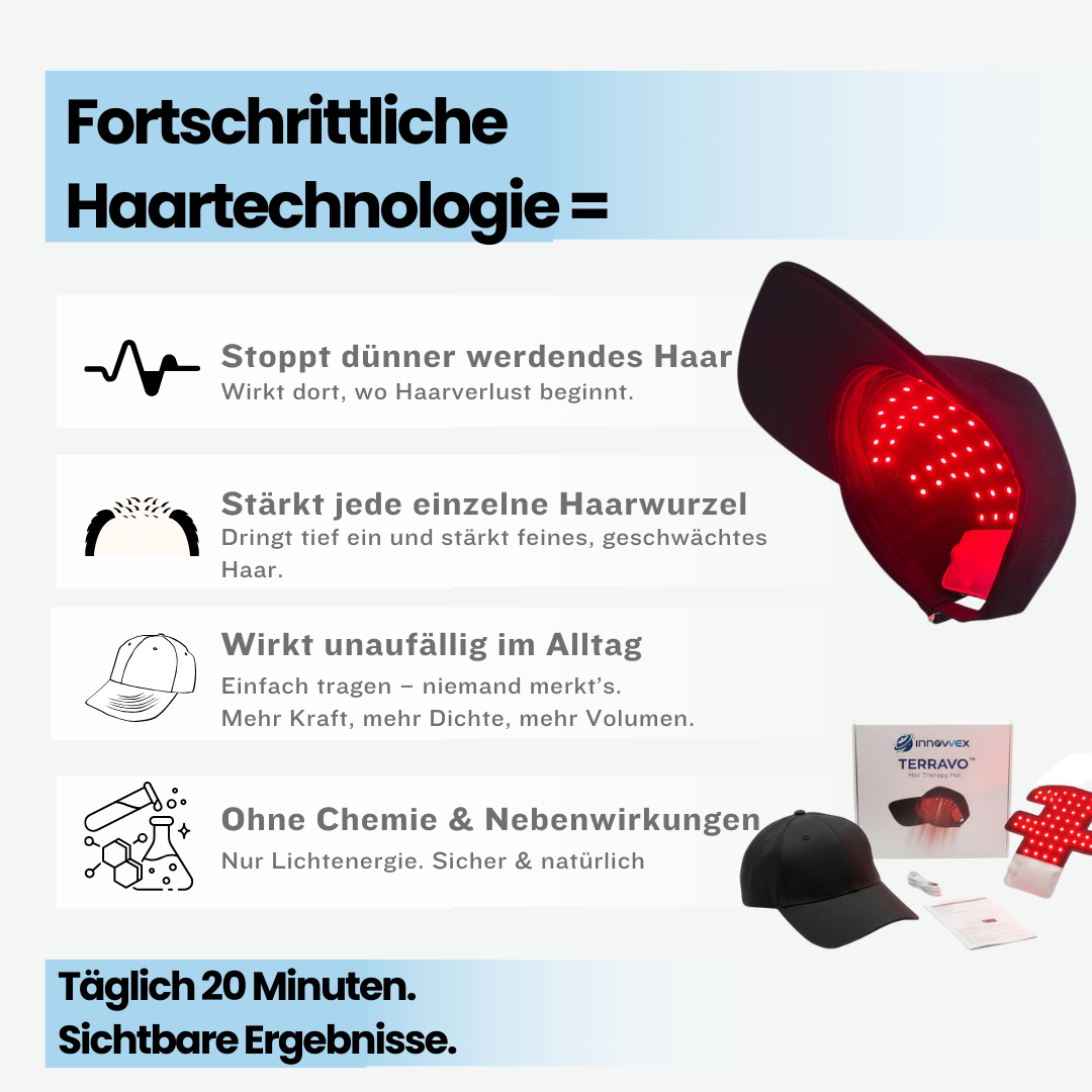 TERRAVO ™ LED-Technologie regeneriert die Kopfhaut