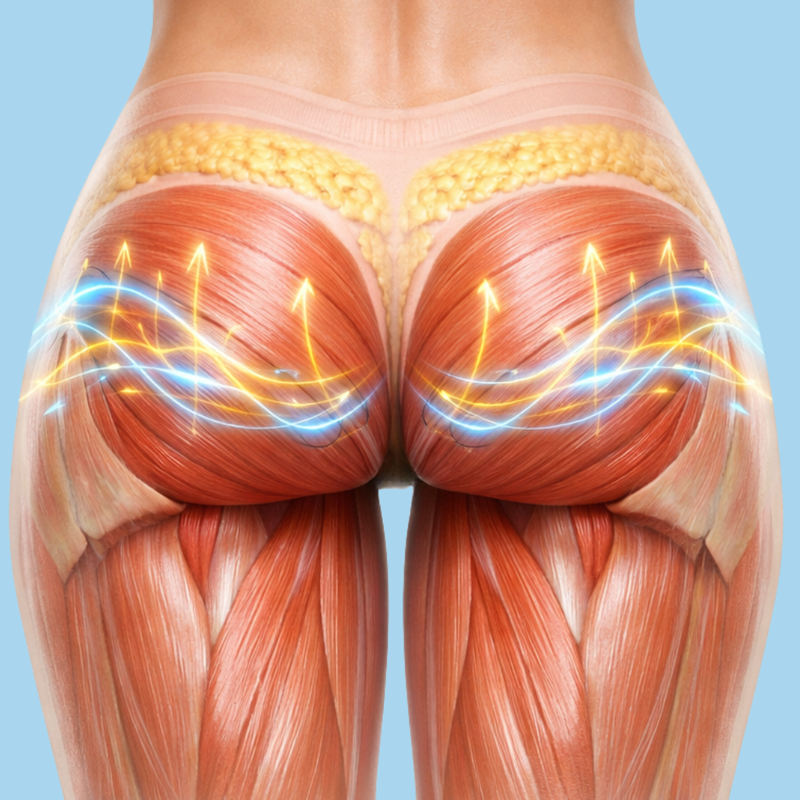 Obere Gesäßmuskulatur