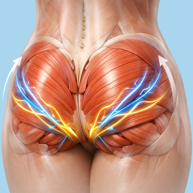 Untere Gesäßmuskulatur